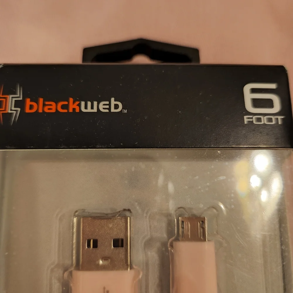 BlackWeb NEW Pink Sync & Charge with Micro-USB Connector 6 Foot Cable